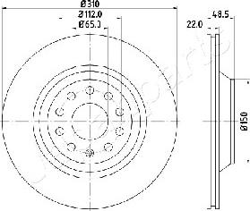 Japanparts DP-0903 - Bremžu diski ps1.lv