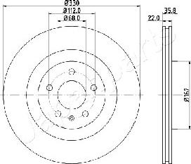 Japanparts DP-0911 - Bremžu diski ps1.lv