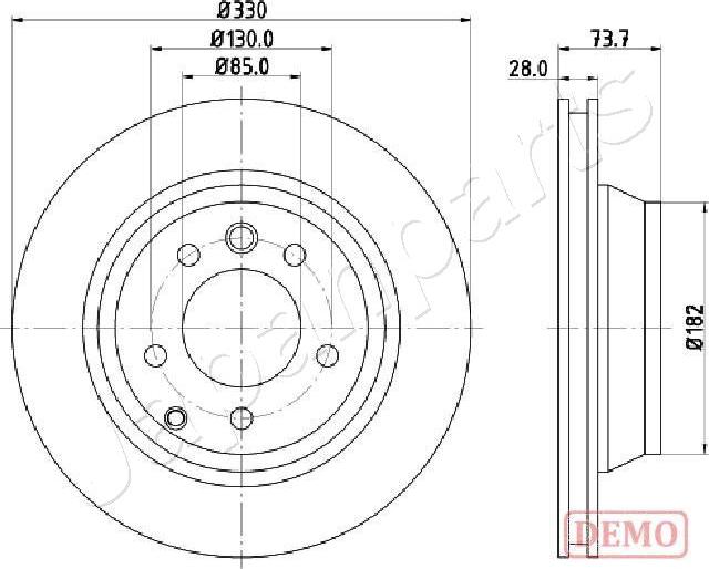 Japanparts DP-0918C - Bremžu diski ps1.lv