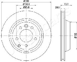 Japanparts DP-0918 - Bremžu diski ps1.lv