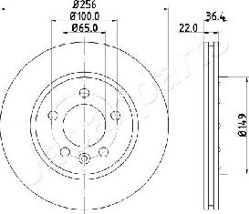 Japanparts DP-0931 - Bremžu diski ps1.lv