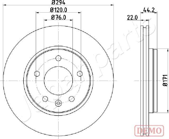 Japanparts DP-0925C - Bremžu diski ps1.lv