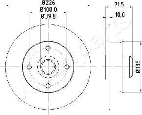 Japanparts DP-0922 - Bremžu diski ps1.lv