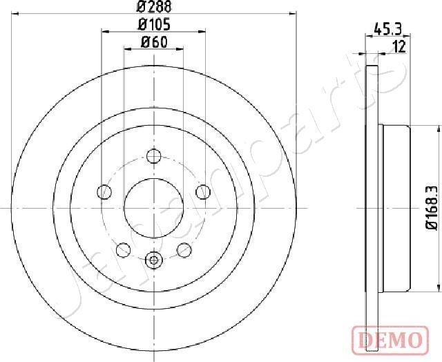 Japanparts DP-0404C - Bremžu diski ps1.lv