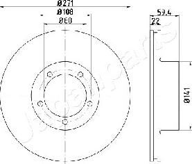 Japanparts DP-0401 - Bremžu diski ps1.lv