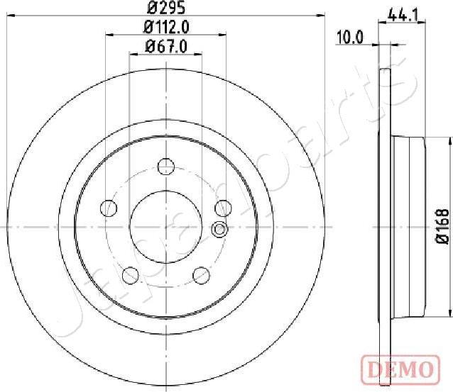 Japanparts DP-0503C - Bremžu diski ps1.lv