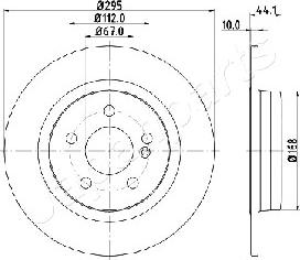 Japanparts DP-0503 - Bremžu diski ps1.lv