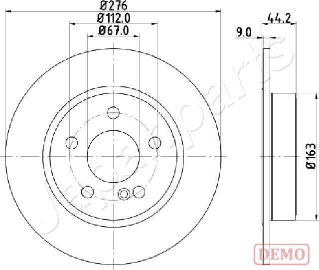 Japanparts DP-0502C - Bremžu diski ps1.lv