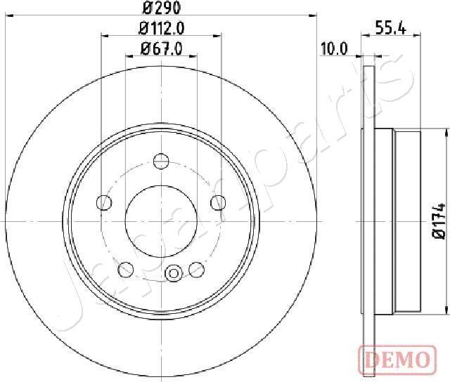 Japanparts DP-0507C - Bremžu diski ps1.lv