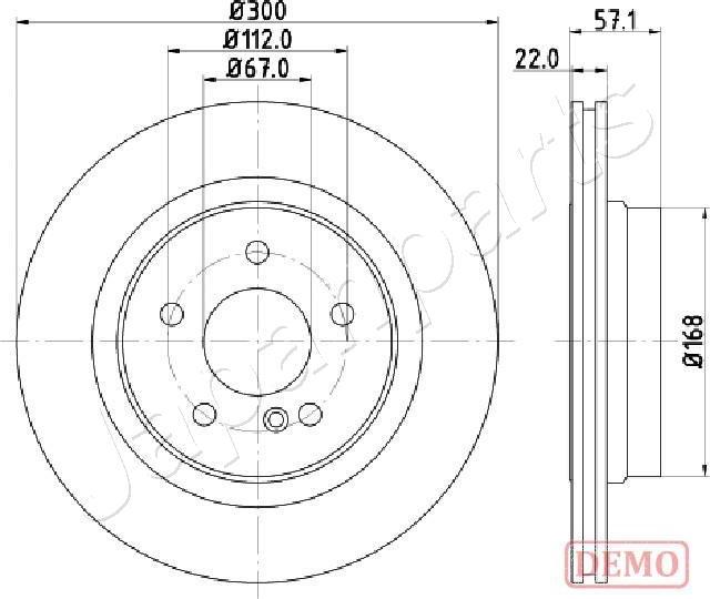 Japanparts DP-0510C - Bremžu diski ps1.lv