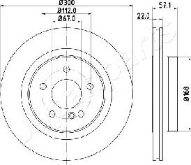 Japanparts DP-0510 - Bremžu diski ps1.lv