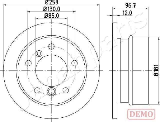 Japanparts DP-0518C - Bremžu diski ps1.lv