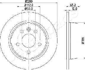 Japanparts DP-0530 - Bremžu diski ps1.lv