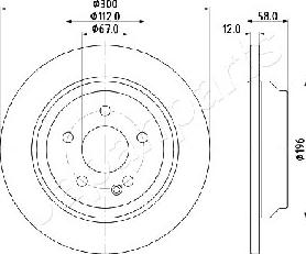 Japanparts DP-0531 - Bremžu diski ps1.lv