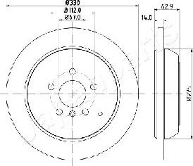 Japanparts DP-0524 - Bremžu diski ps1.lv