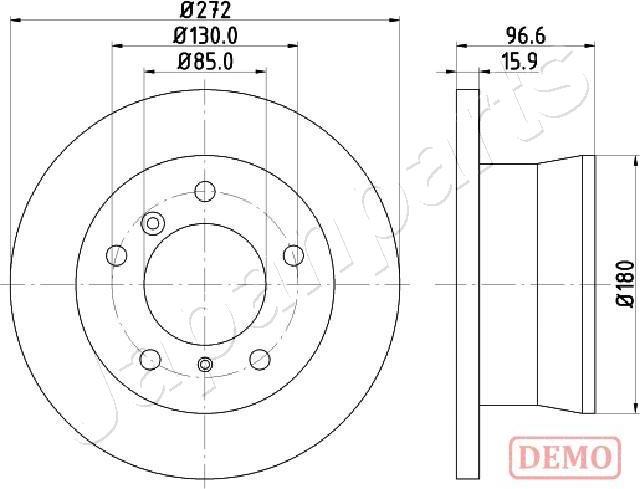 Japanparts DP-0526C - Bremžu diski ps1.lv