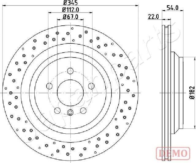 Japanparts DP-0520C - Bremžu diski ps1.lv