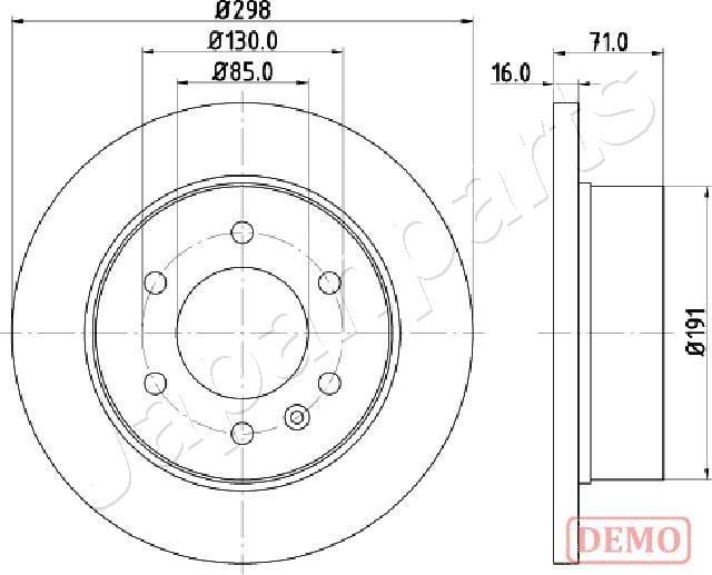 Japanparts DP-0527C - Bremžu diski ps1.lv