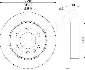 Japanparts DP-0527 - Bremžu diski ps1.lv