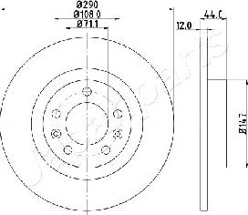 Japanparts DP-0619 - Bremžu diski ps1.lv