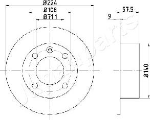 Japanparts DP-0614 - Bremžu diski ps1.lv