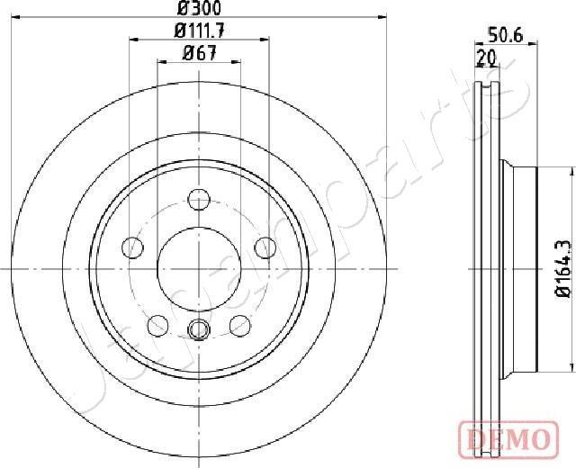 Japanparts DP-0106C - Bremžu diski ps1.lv