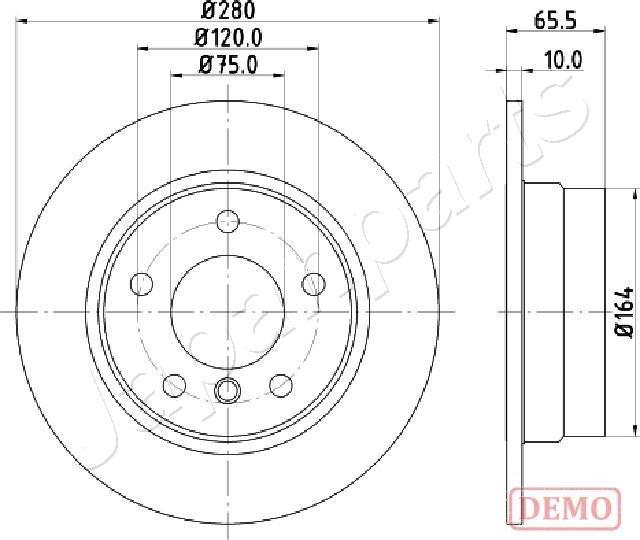 Japanparts DP-0100C - Bremžu diski ps1.lv