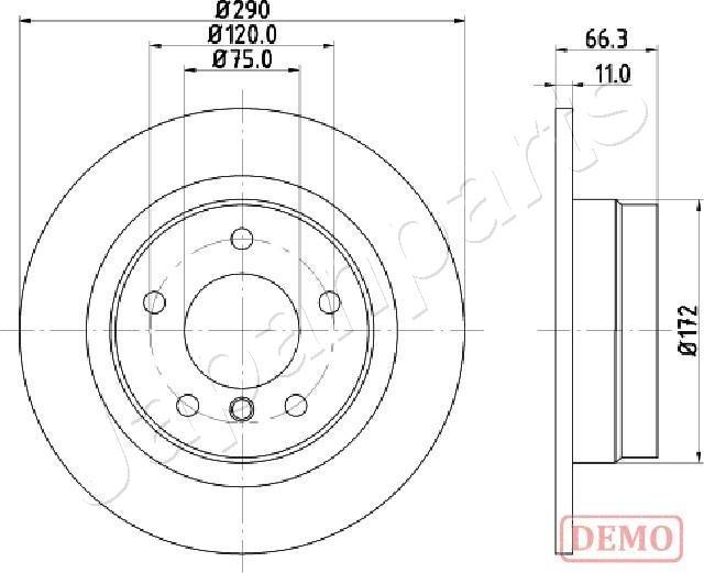 Japanparts DP-0103C - Bremžu diski ps1.lv