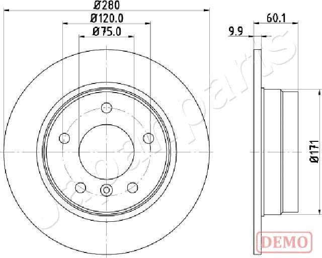 Japanparts DP-0107C - Bremžu diski ps1.lv