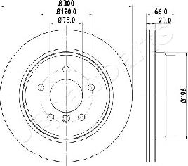 Japanparts DP-0114 - Bremžu diski ps1.lv