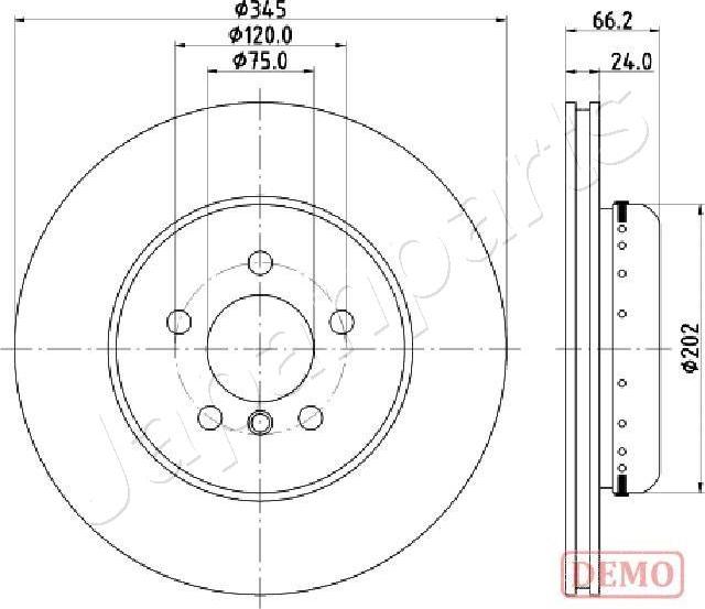 Japanparts DP-0115C - Bremžu diski ps1.lv