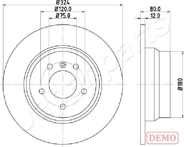 Japanparts DP-0138C - Bremžu diski ps1.lv