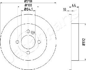 Japanparts DP-0132 - Bremžu diski ps1.lv