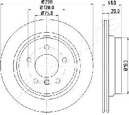 Japanparts DP-0120 - Bremžu diski ps1.lv