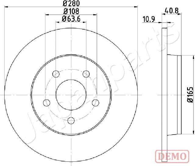 Japanparts DP-0301C - Bremžu diski ps1.lv