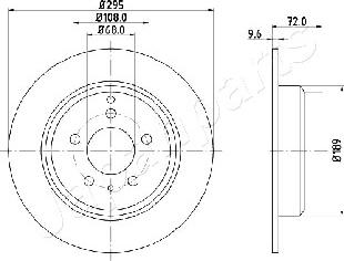 Japanparts DP-0319 - Bremžu diski ps1.lv