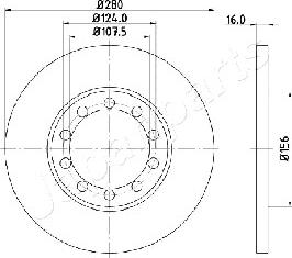 Japanparts DP-0314 - Bremžu diski ps1.lv