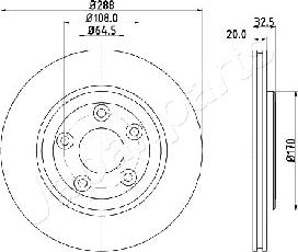 Japanparts DP-0315 - Bremžu diski ps1.lv