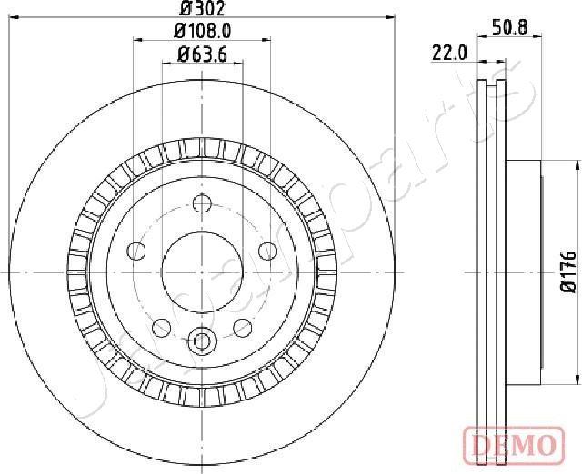 Japanparts DP-0325C - Bremžu diski ps1.lv