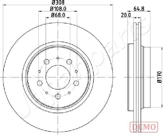 Japanparts DP-0326C - Bremžu diski ps1.lv