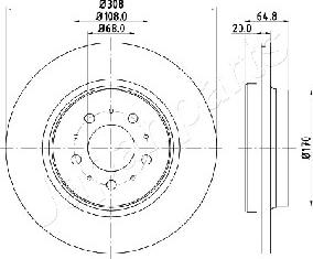 Japanparts DP-0326 - Bremžu diski ps1.lv