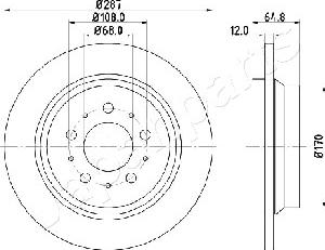 Japanparts DP-0321 - Bremžu diski ps1.lv