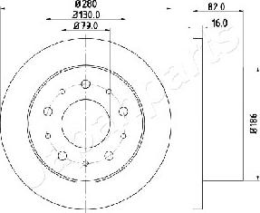 Japanparts DP-0611 - Bremžu diski ps1.lv