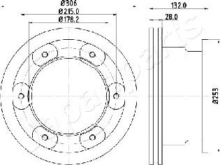 Japanparts DP-0226 - Bremžu diski ps1.lv