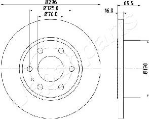 Japanparts DP-0227 - Bremžu diski ps1.lv