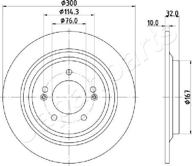 Japanparts DP-H26C - Bremžu diski ps1.lv