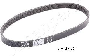 Japanparts DV-5PK0670 - Ķīļrievu siksna ps1.lv