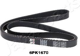 Japanparts DV-6PK1670 - Ķīļrievu siksna ps1.lv