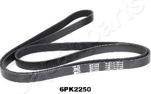 Japanparts DV-6PK2250 - Ķīļrievu siksna ps1.lv