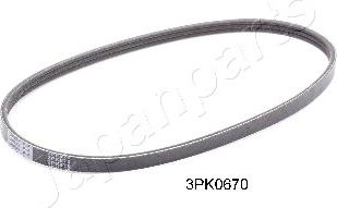 Japanparts DV-3PK0670 - Ķīļrievu siksna ps1.lv